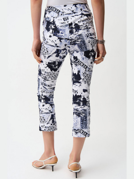 Byxa 7/8 del marin/vit från Joseph Ribkoff