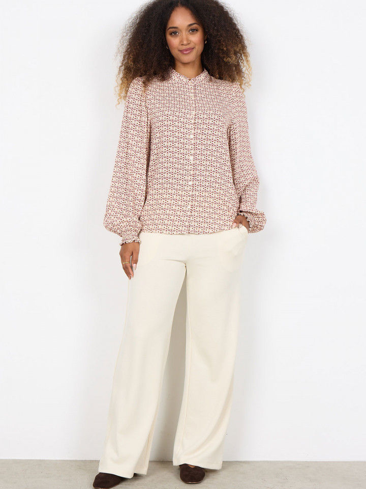 Blus Bellua cremevit/mörkrosa från...