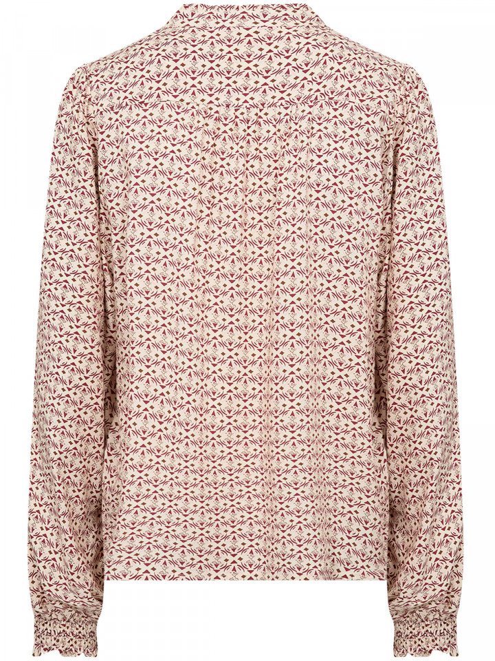 Blus Bellua cremevit/mörkrosa från...