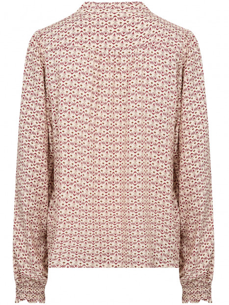 Blus Bellua cremevit/mörkrosa från SoyaConcept