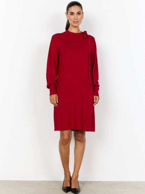 Finstickad klänning Dollie röd från SoyaConcept