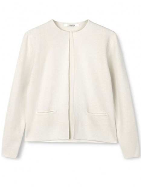 Finstickad kofta Sense gräddvit från SibinLinnebjerg