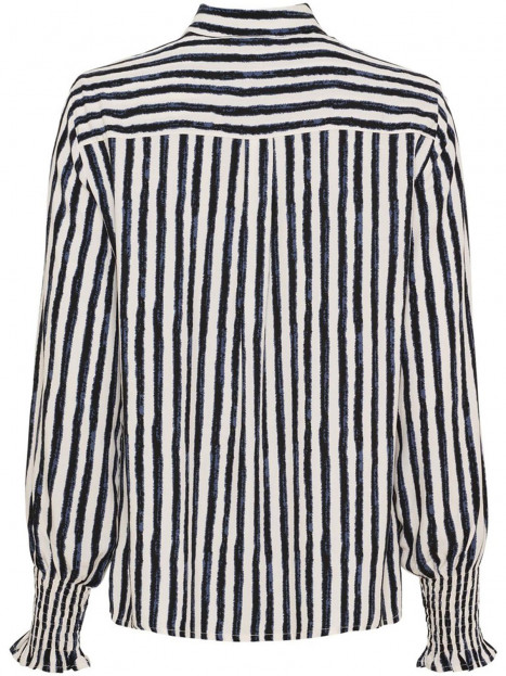 Blus Gyta Smock marin rand från Isay