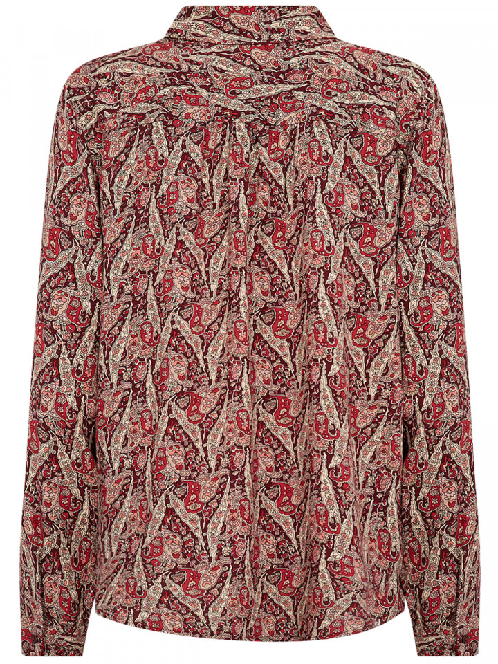 Viskosblus Ilya röd från SoyaConcept