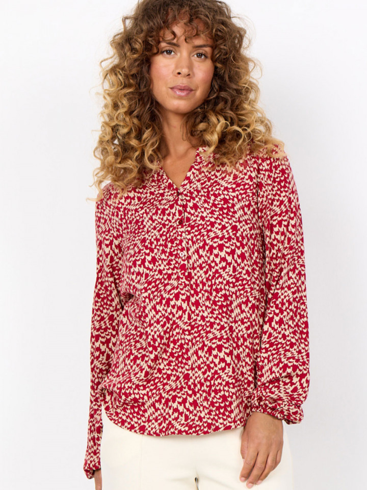 Viskosblus Van röd från SoyaConcept