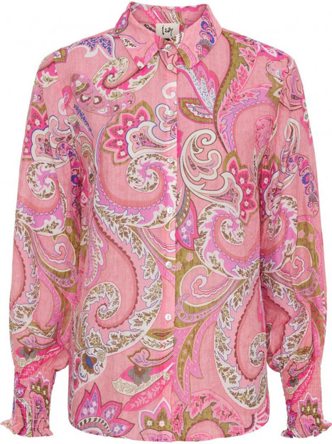 Blus Lotta rosa paisley från Isay