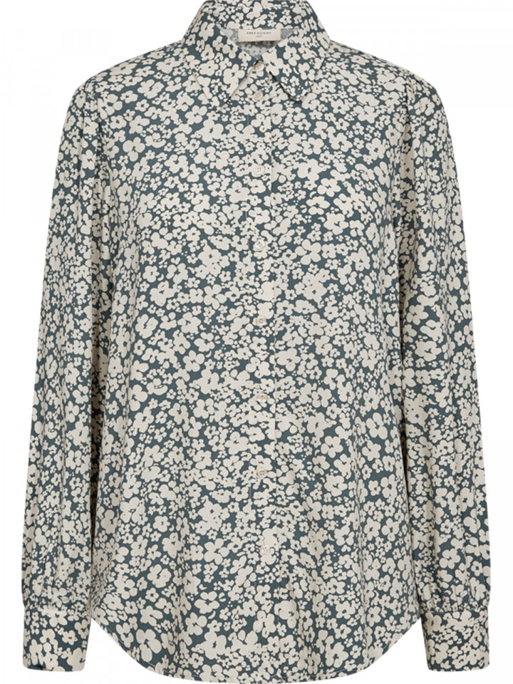 Viskosblus Adney forest grön från FreeQuent