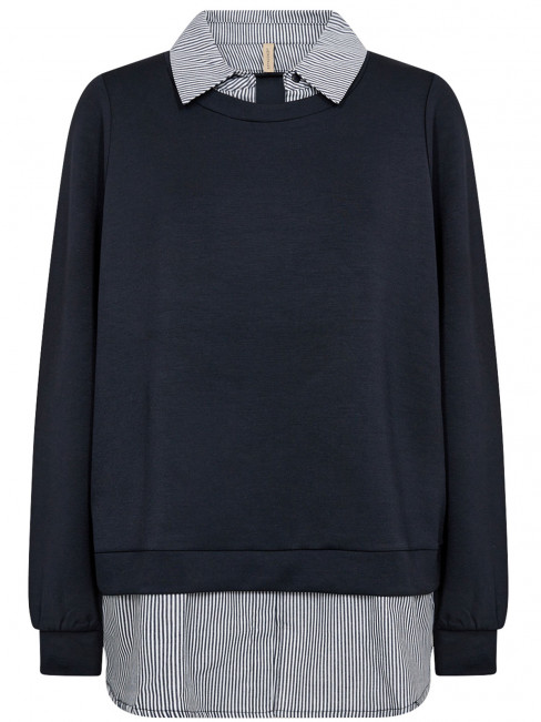 Tröja med blus Banu marin från SoyaConcept 2