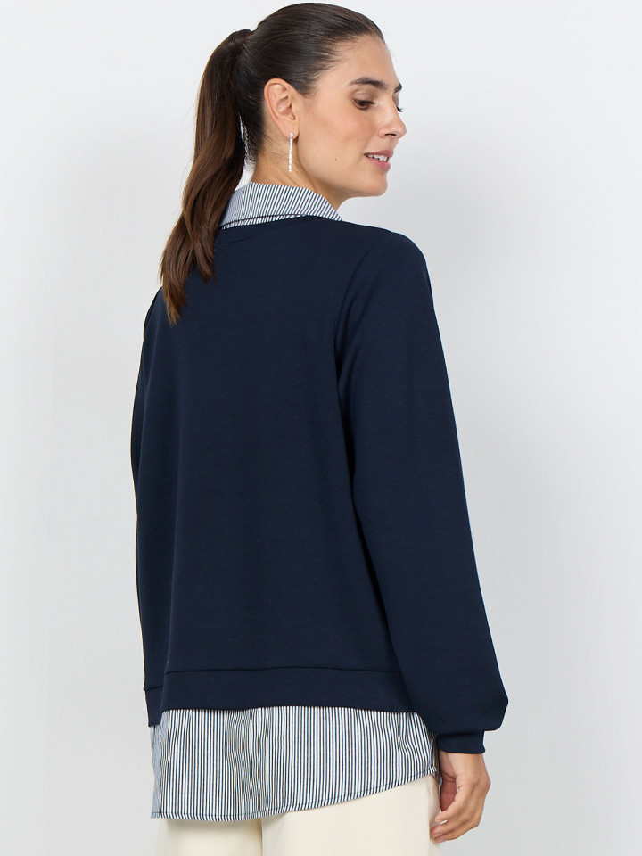 Tröja med blus Banu marin från...