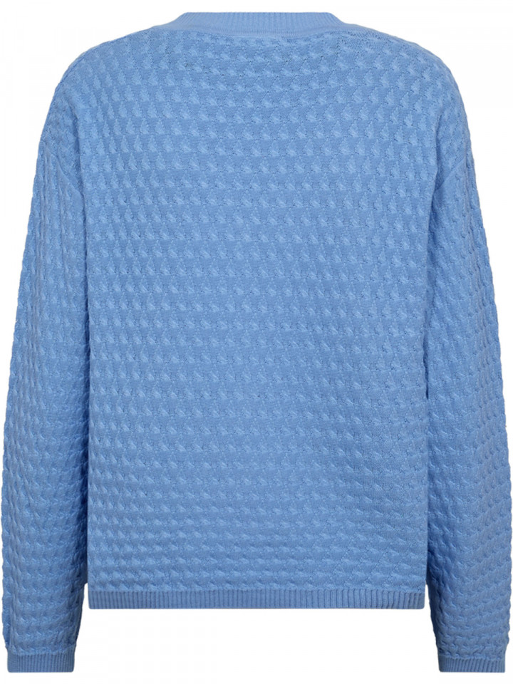 Mönsterstickad tröja Dodo blå från...