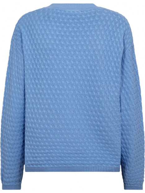 Mönsterstickad tröja Dodo blå från FreeQuent