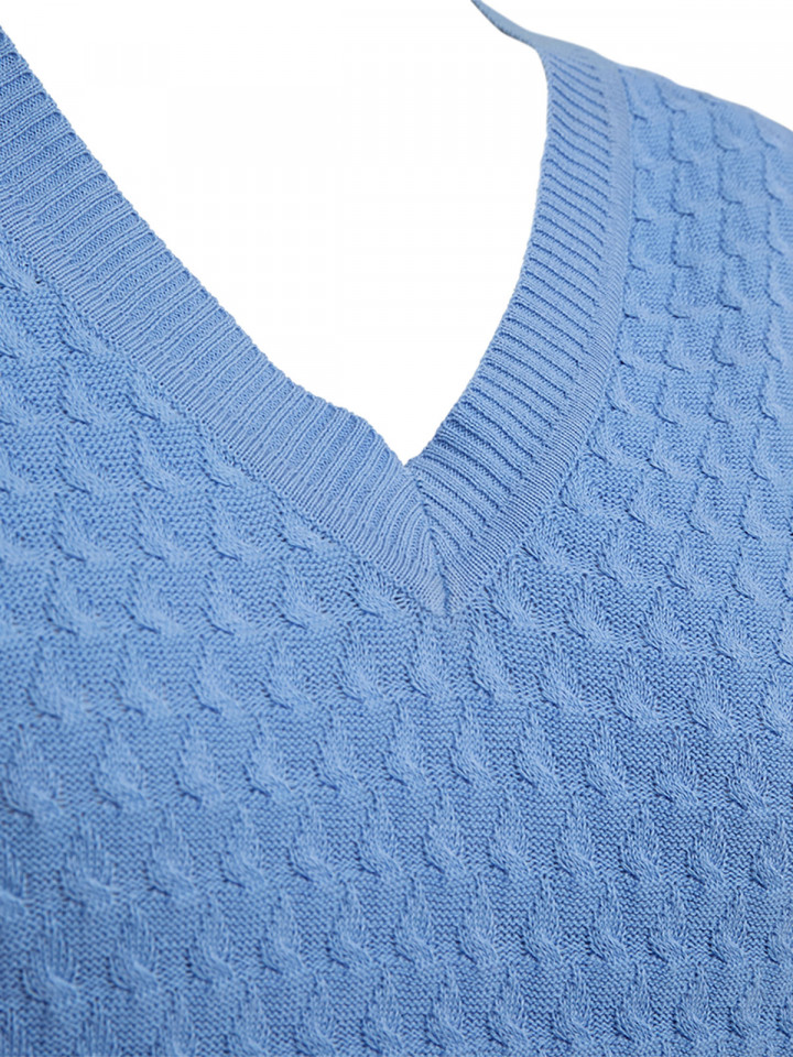 Mönsterstickad tröja Dodo blå från...