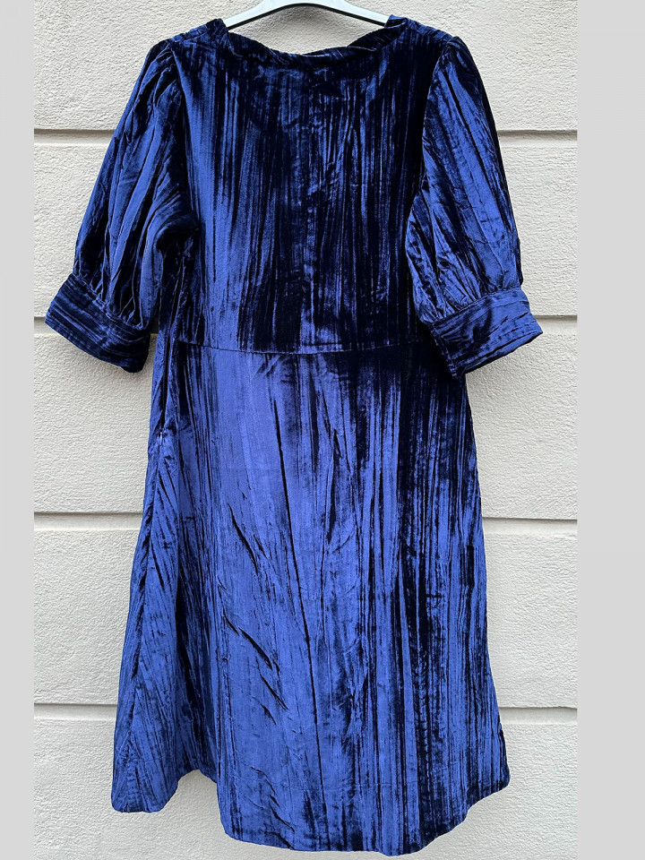 Sammetsklänning Giulia blå från Gossip