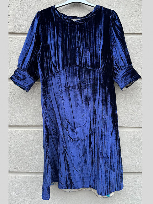 Sammetsklänning Giulia blå från Gossip