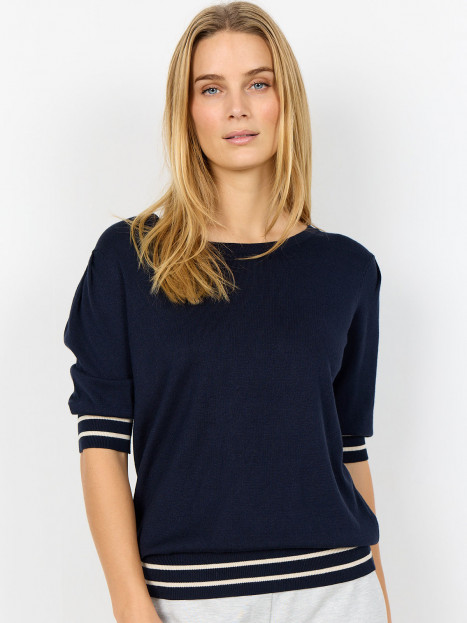 Finstickad Topp Dollie marin från SoyaConcept