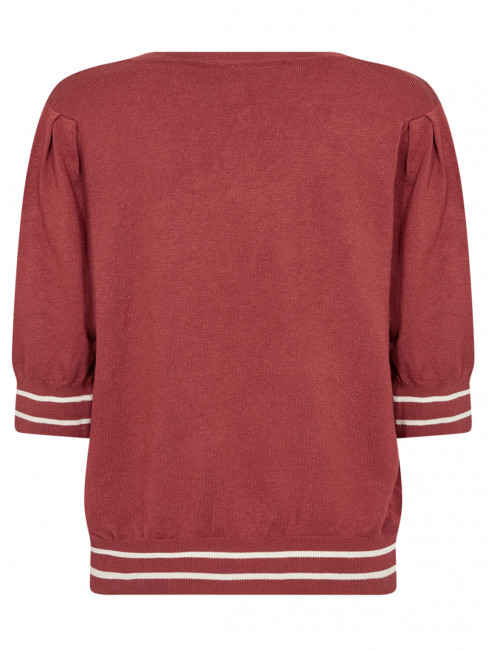 Finstickad Topp Dollie röd från SoyaConcept 2