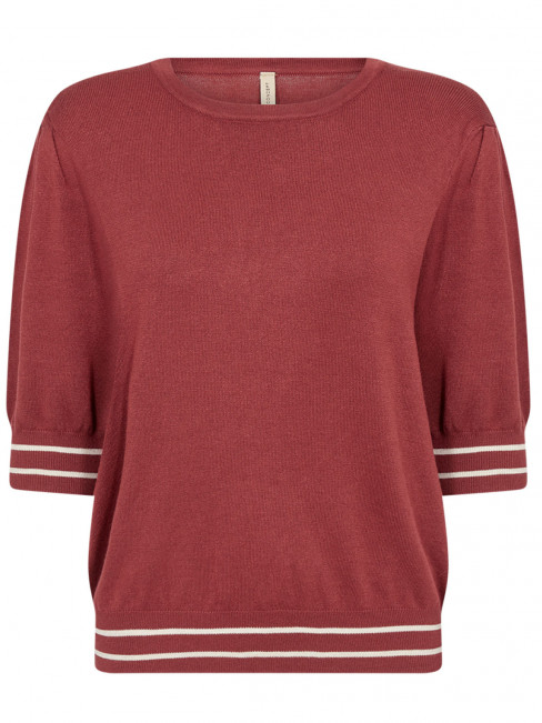 Finstickad Topp Dollie röd från SoyaConcept