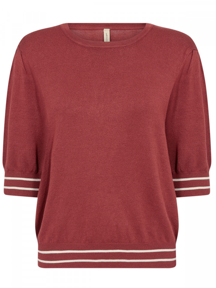 Finstickad Topp Dollie röd från SoyaConcept