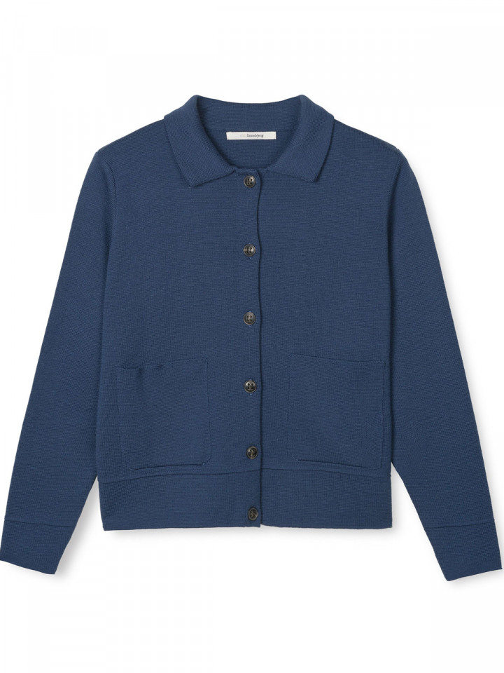 Kofta Kaja mörk denimblå från Sibinlinnebjerg