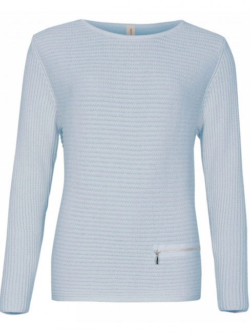 Tröja Zip ljusblå från Skovhuus