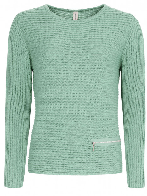 Tröja Zip ljusgrön från Skovhuus