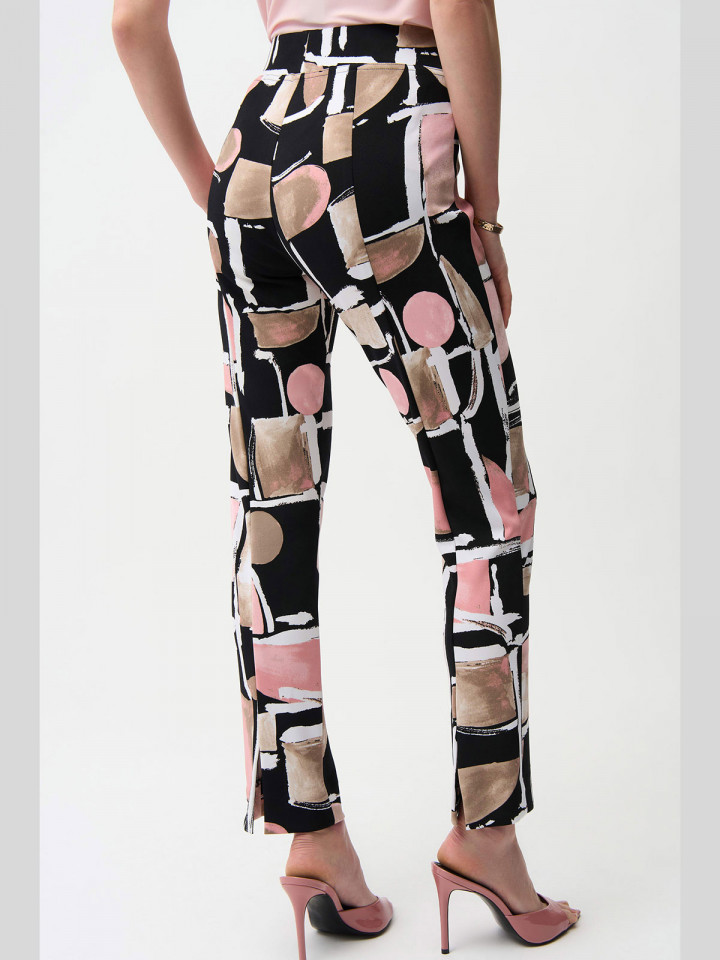 Stretchig byxa rosa mönster från...