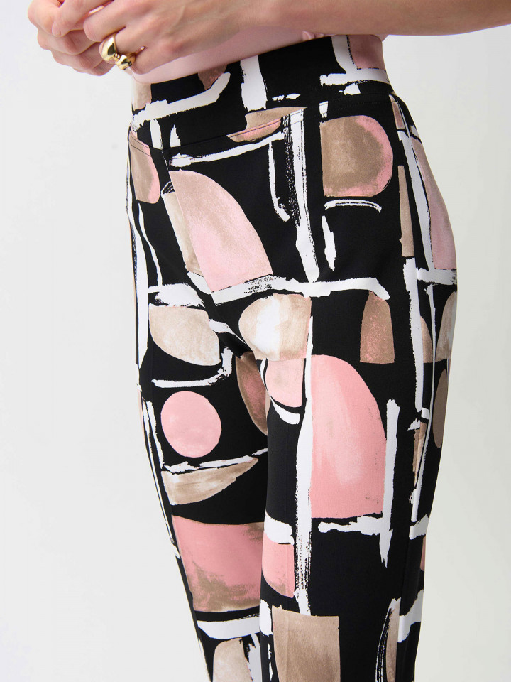 Stretchig byxa rosa mönster från...