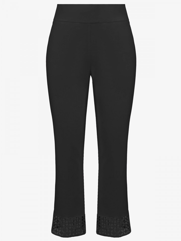 Byxa 7/8 svart spetskant från Joseph Ribkoff