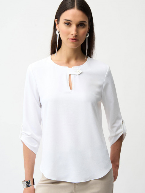 Blus elegant vit från Joseph Ribkoff