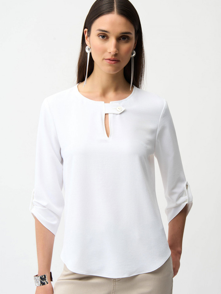 Blus elegant vit från Joseph Ribkoff