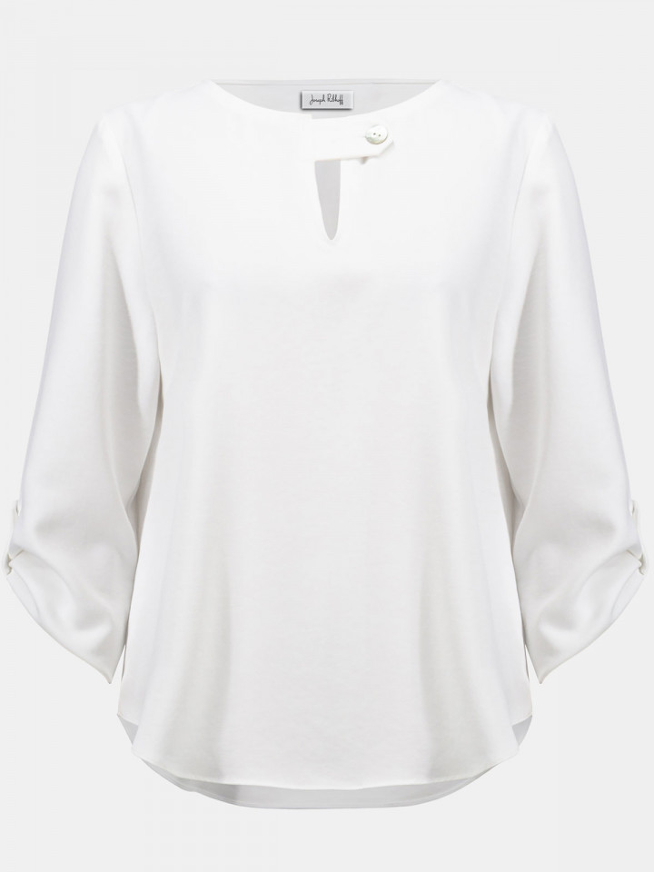 Blus elegant vit från Joseph Ribkoff