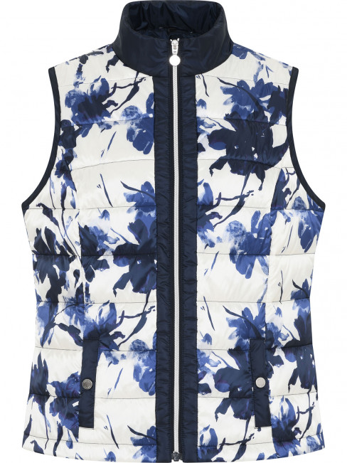 Täckväst blå/creme från Micha 2