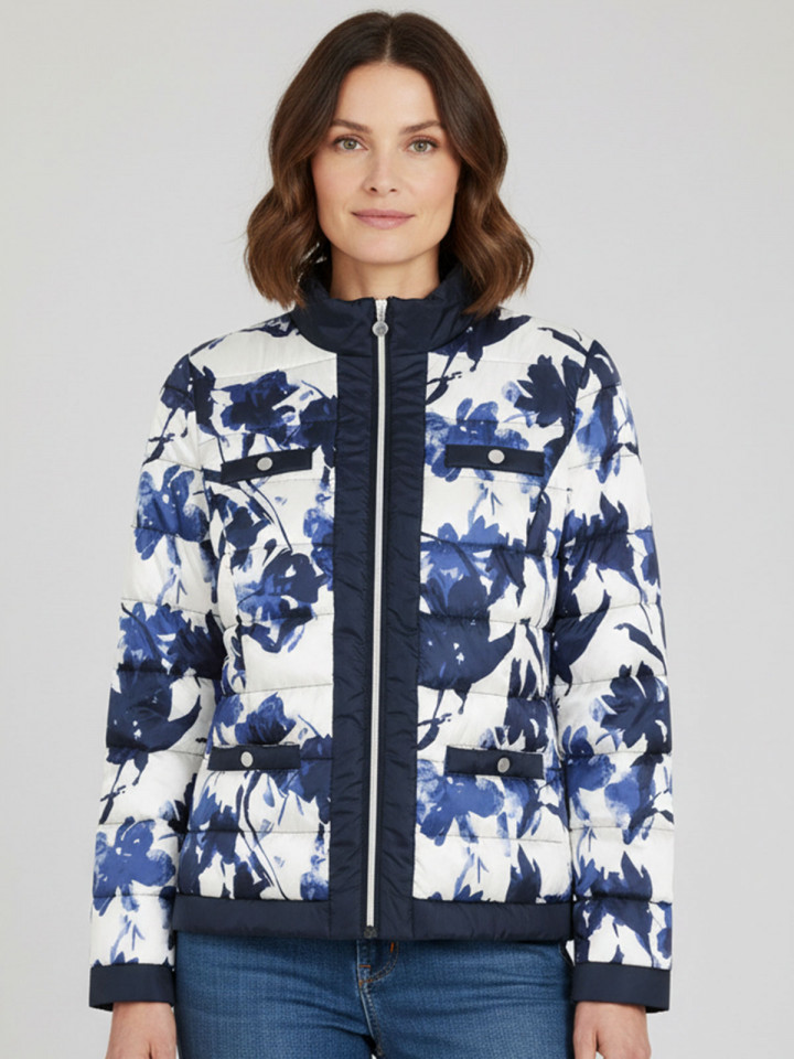 Täckjacka marin blom från Micha