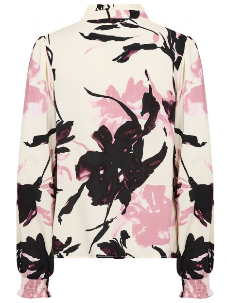 Viskosblus Bene creme/rosa från SoyaConcept