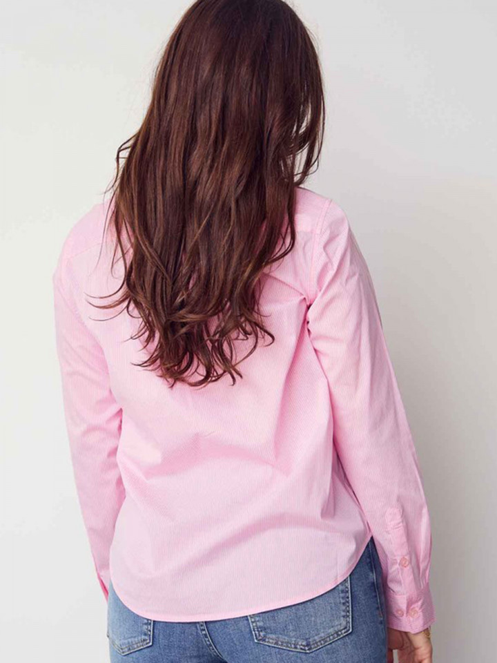 Skjorta Bellis Classic stripe rosa...