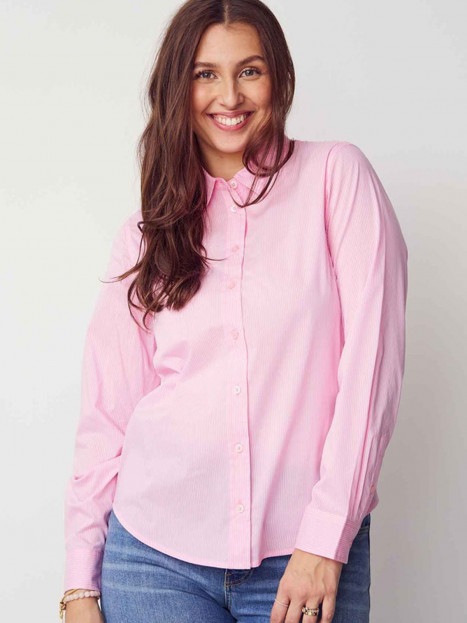 Skjorta Bellis Classic stripe rosa från Isay