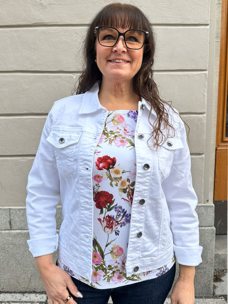 Jeansjacka vit från Claire