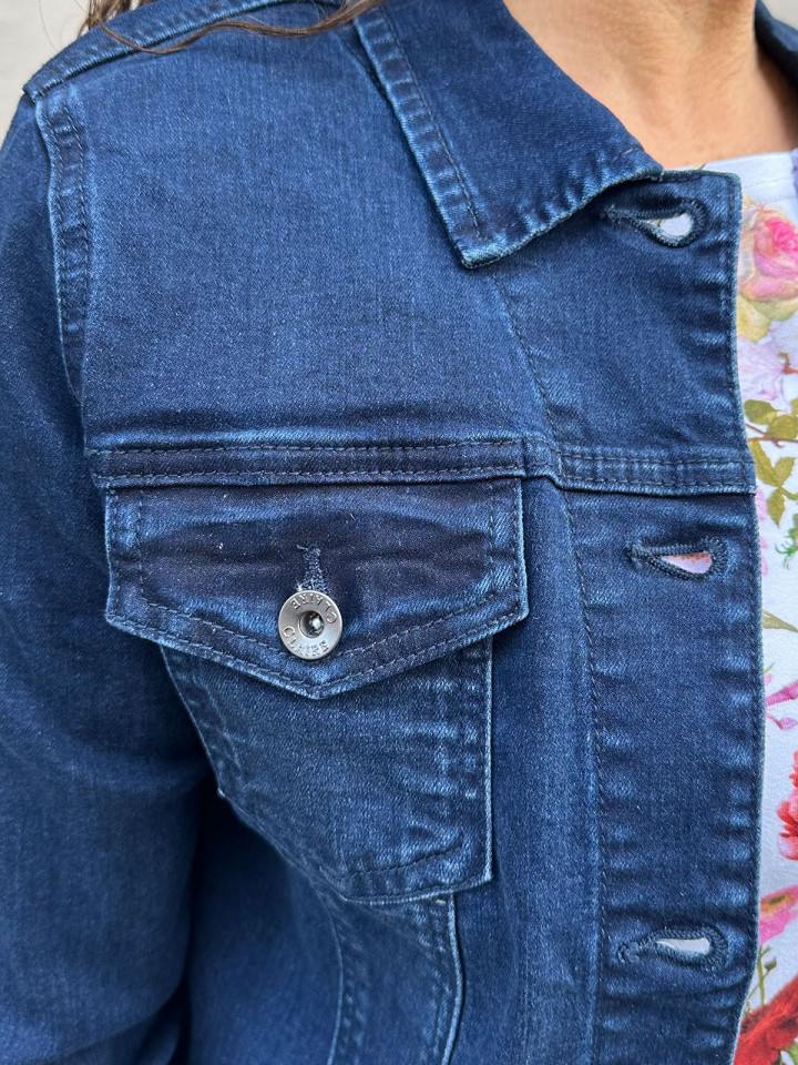 Jeansjacka mörkblå denim från Claire