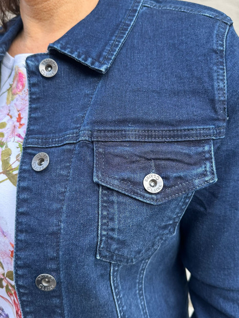 Jeansjacka mörkblå denim från Claire