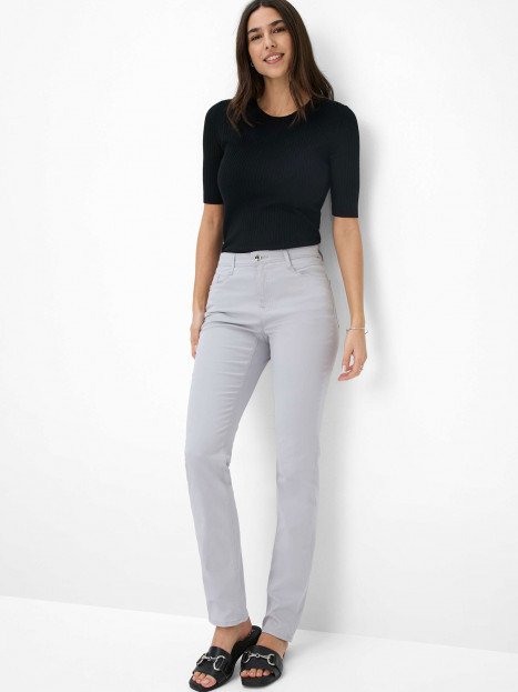 Bomullsbyxa Carola ljusgrå från Brax