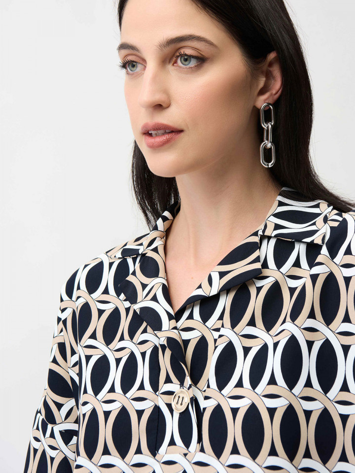 Topp Svart/beige/vit från Joseph Ribkoff