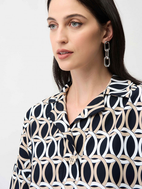 Topp Svart/beige/vit från Joseph Ribkoff