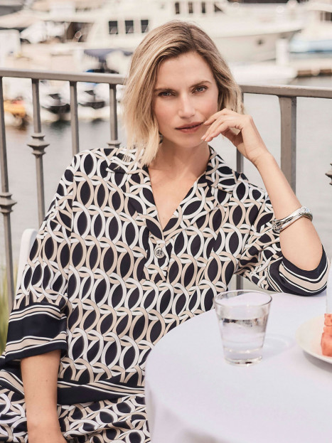 Topp Svart/beige/vit från Joseph Ribkoff