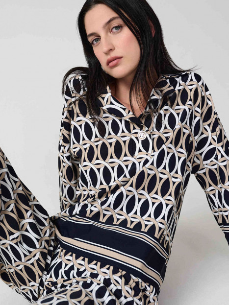 Topp Svart/beige/vit från Joseph Ribkoff