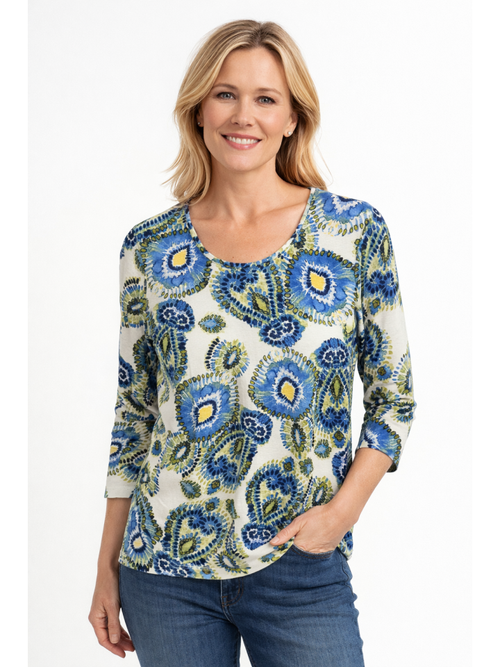 Topp blå/grön från Marinello