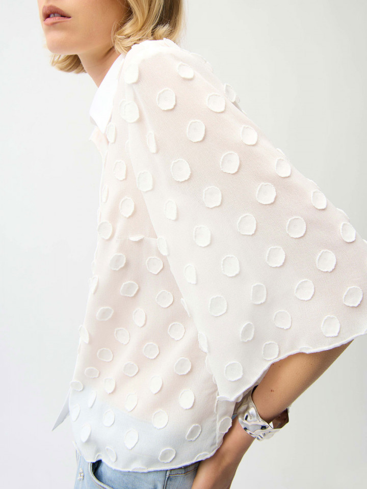 Chiffongblus prick vit från Joseph...