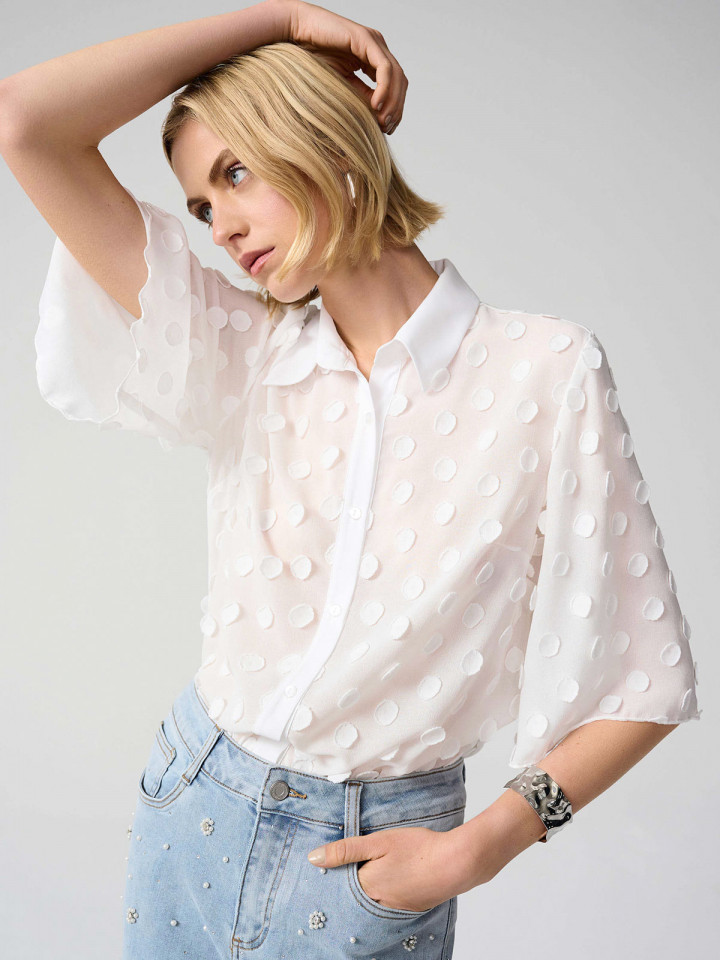 Chiffongblus prick vit från Joseph...