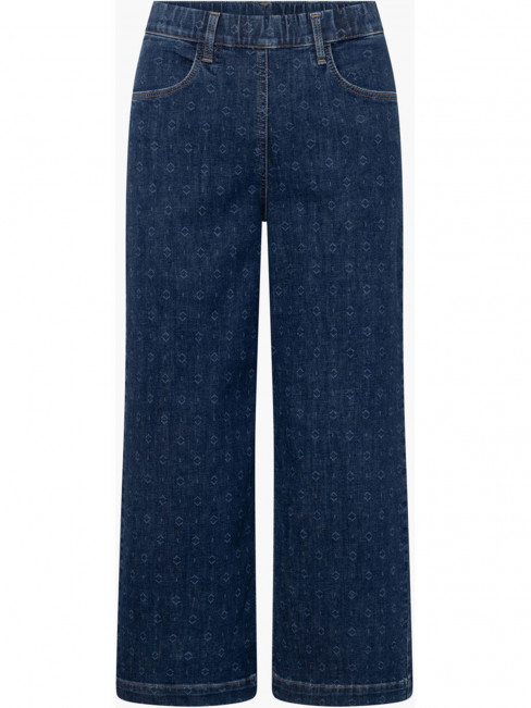 Mirakeljeans Donna Crop blå mönster från LauRie