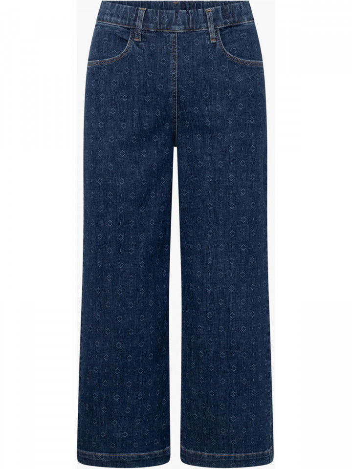 Mirakeljeans Donna Crop blå mönster från LauRie