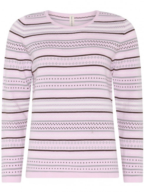 Tröja ljusrosa med mönster från Skovhuus